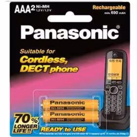 باتری تلفن شارژی پاناسونیک غیراصلی پک دار