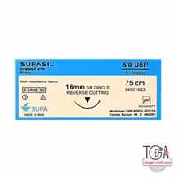 نخ بخیه سیلک 5/0 کات سوزن 16