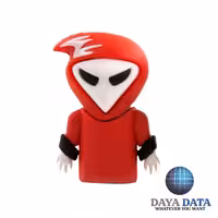 فلش مموری فانتزی دایا دیتا طرح روح هالووین مدلPF1049-7 ظرفیت128GB-USB2  رنگ قرمز