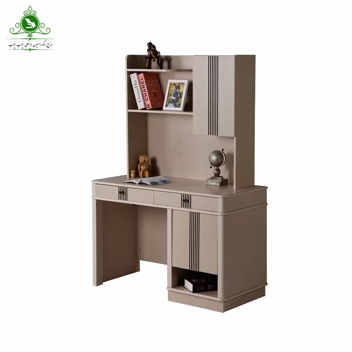 میز تحریر کتابخانه دار مدل آیسان