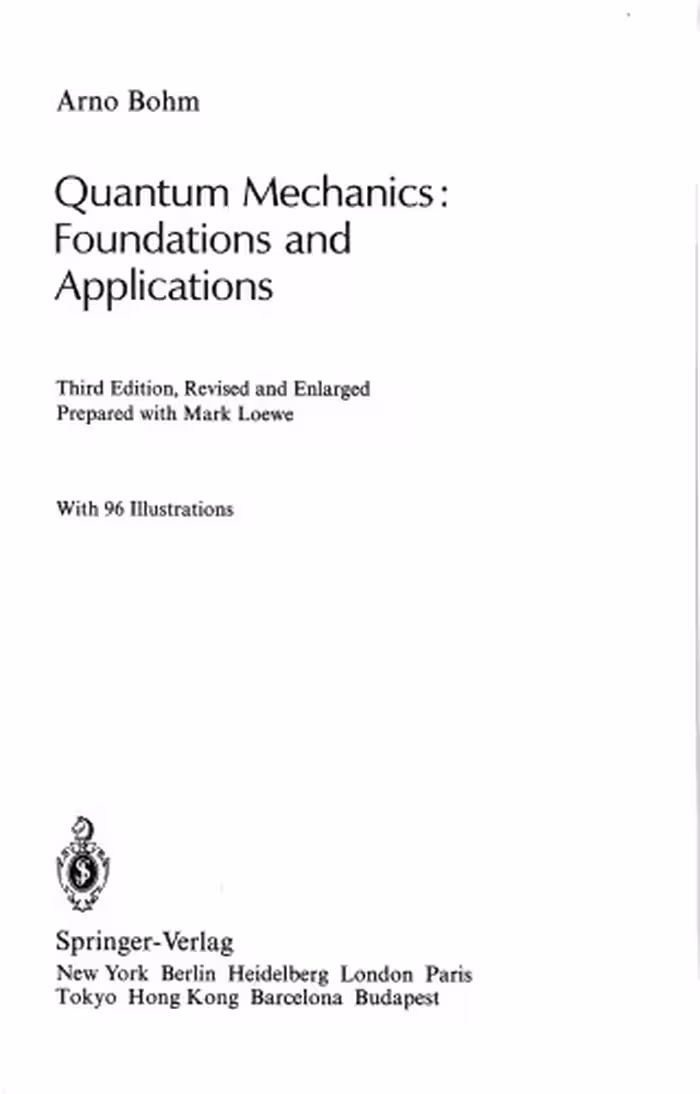 خرید و دانلود نسخه کامل کتاب Quantum Mechanics : Foundations and Applications