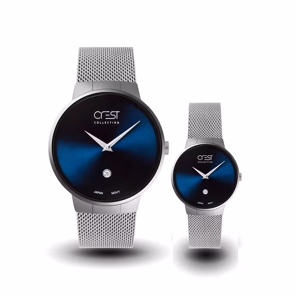 ست ساعت مچی زنانه و مردانه کرست مدل 6027-4 (اورجینال)