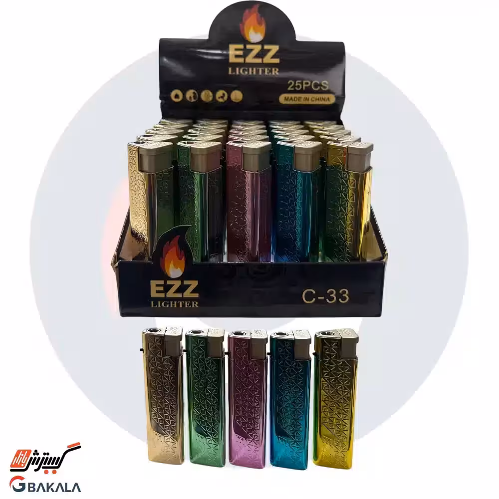 فندک اتمی کد c-33 بسته 25 عددی