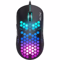 ماوس RGB بازی سیمی 10000 DPI قابل تنظیم، 6 دکمه قابل برنامه‌ریزی برای کامپیوتر رومیزی لپ‌تاپ و کامپیوتر مخصوص بازی