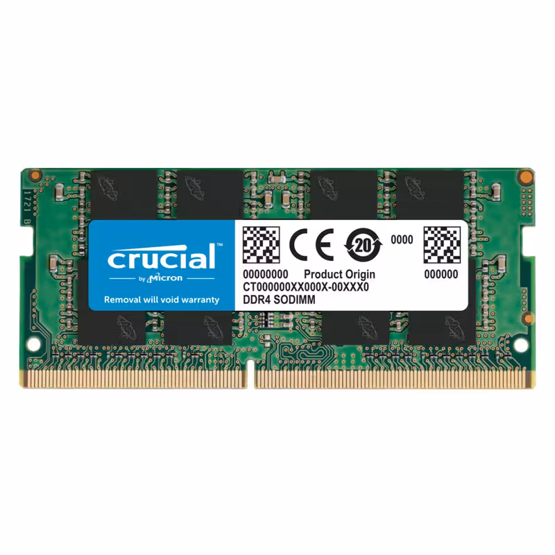 رم لپ تاپ DDR4 تک کاناله 3200 مگاهرتز CL22 کروشیال با پارت نامبر CT8G4SFRA32A در ظرفیت 8 گیگابایت