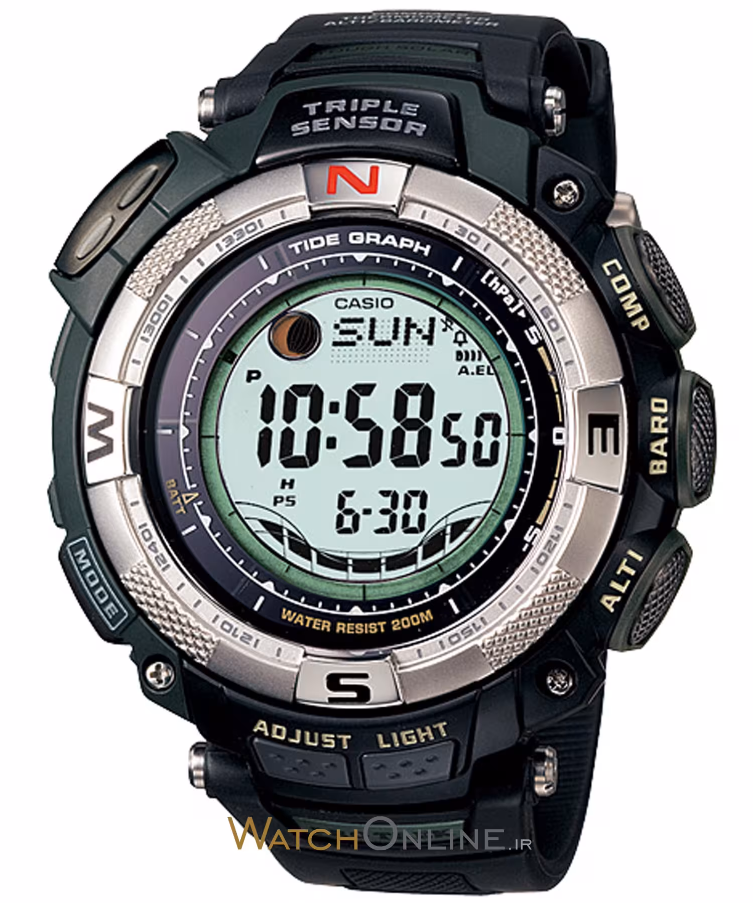 ساعت مچی مردانه کاسیو، زیرمجموعه PRO TREK, کد PRG-130-1VDR