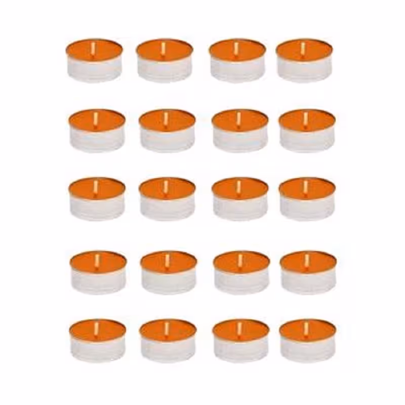 شمع وارمری 4 ساعت سوز نارنجی بسته 1 عددی