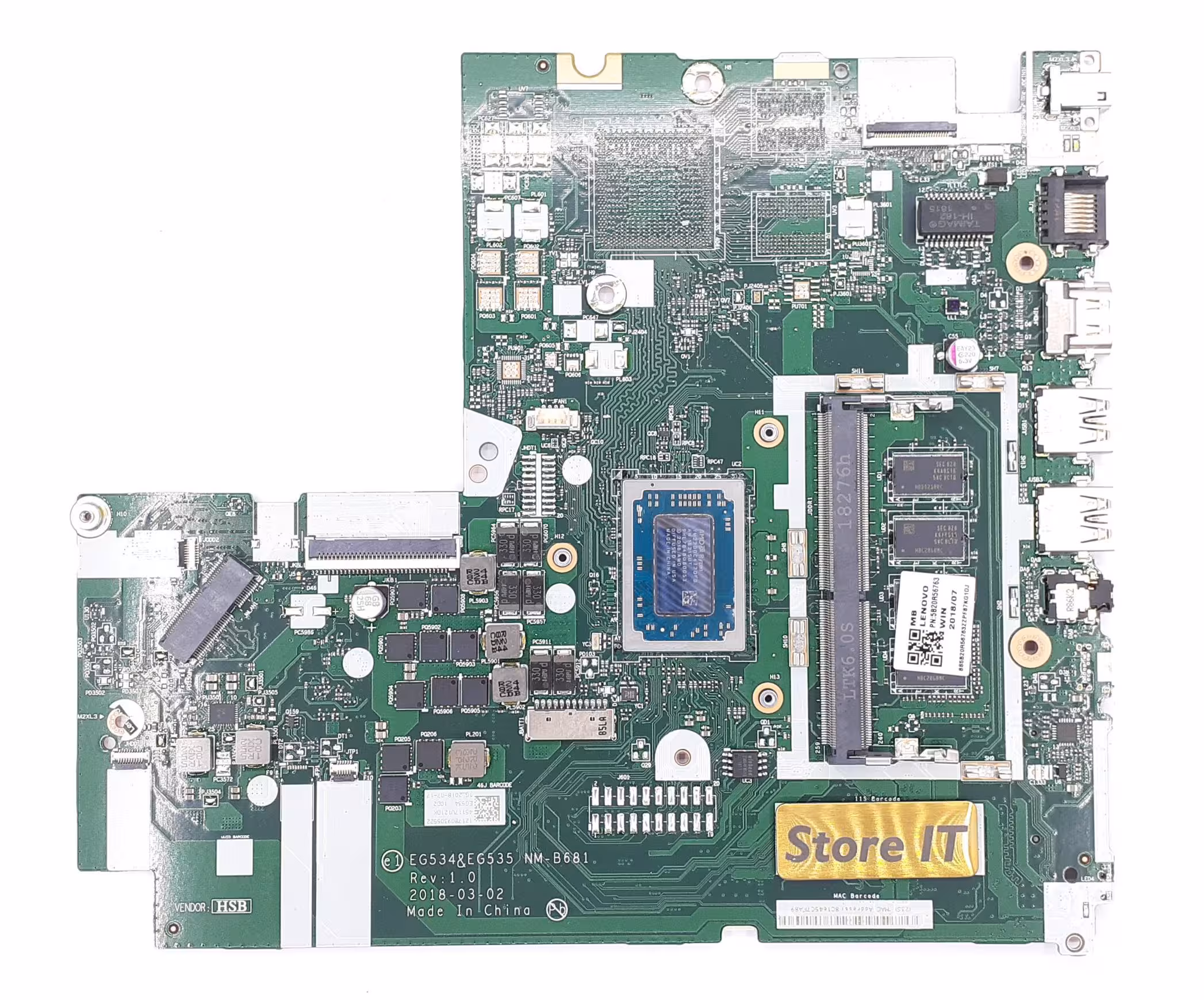 مادربرد لپ تاپ لنوو IDEAPAD 330 Nm-B681 RYZEN 3 بدون گرافیک با 4GB رم - فروشگاه اینترنتی استور آی تی
