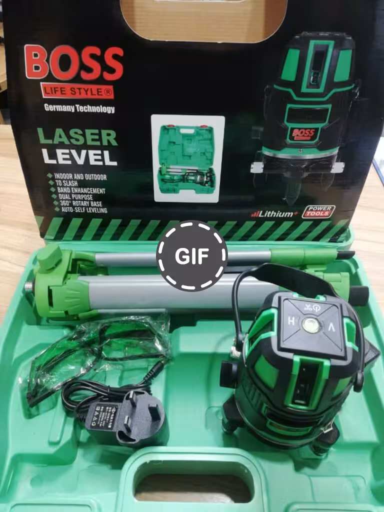 تراز لیزری 5خط نور سبز باس مدل T18287