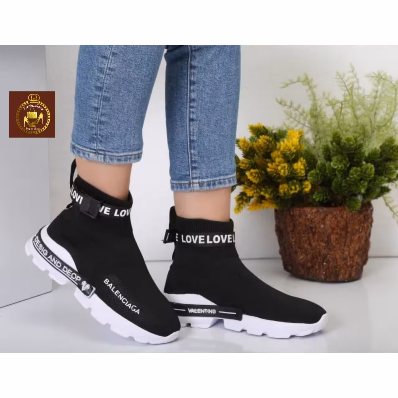 کتونی جورابی ساقدار زنانه بالنسیاگا