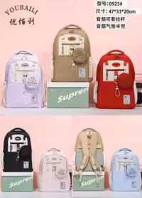 کوله وارداتی کد BB0925 رنگ ابی سایز cm47*33*20