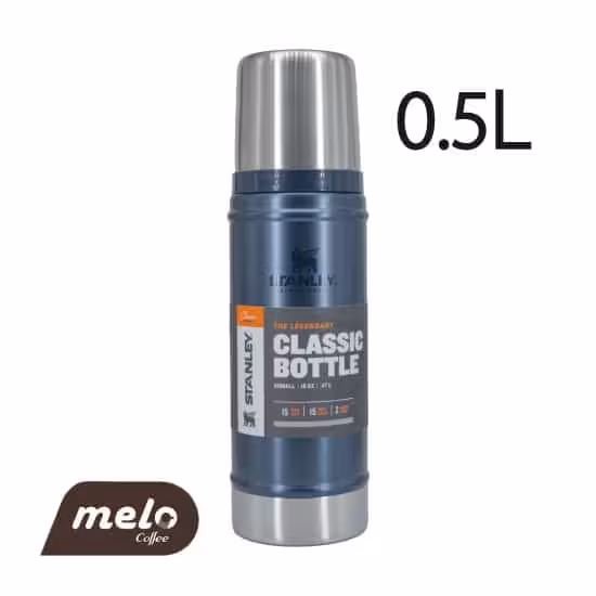 فلاسک استنلی سری کلاسیک نیم لیتری (سرمه ای)