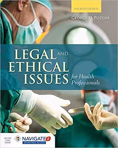 خرید و دانلود نسخه کامل کتاب Legal and Ethical Issues for Health Professionals 4th Edition