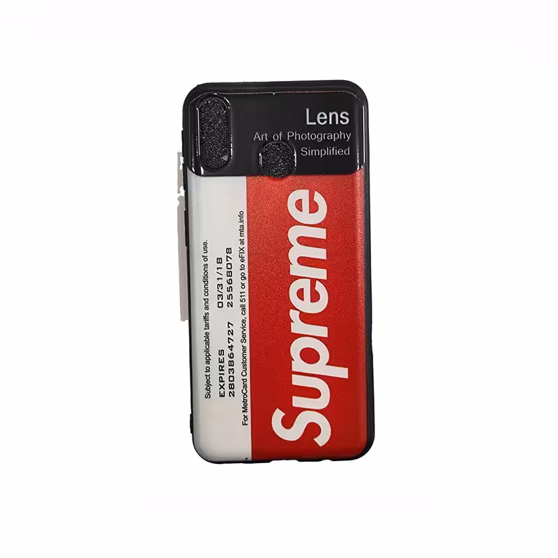 محافظ قاب گوشی سامسونگ M20 طرح دار قرمز سفید