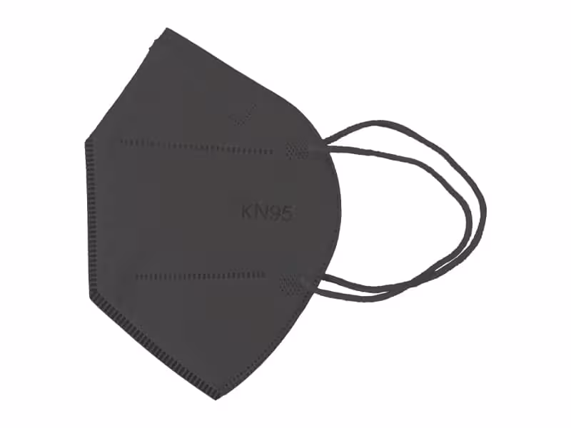 ماسک 5 لایه استاندارد KN95 (مشکی بسته 5 تایی)