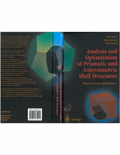 خرید و دانلود نسخه کامل کتاب Analysis and Optimization of Prismatic and Axisymmetric Shell Structs