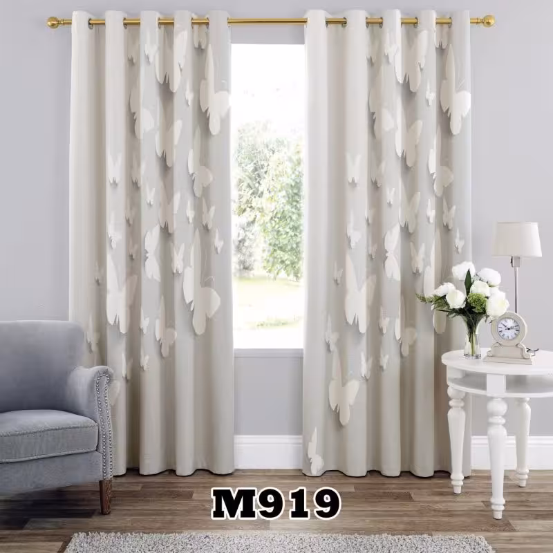 پرده سه بعدی طرح پروانه