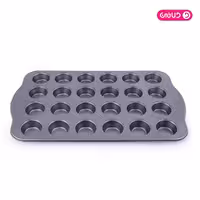 قالب تفلون مینی مافین 24 خانه دسته دار