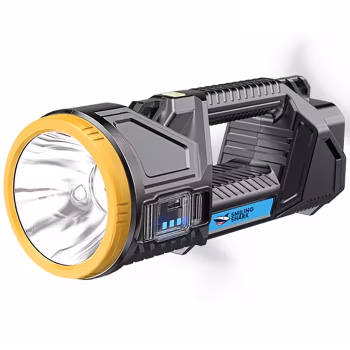 چراغ قوه شارژی و خورشیدی اسمایلینک شارک ST5123P90-B