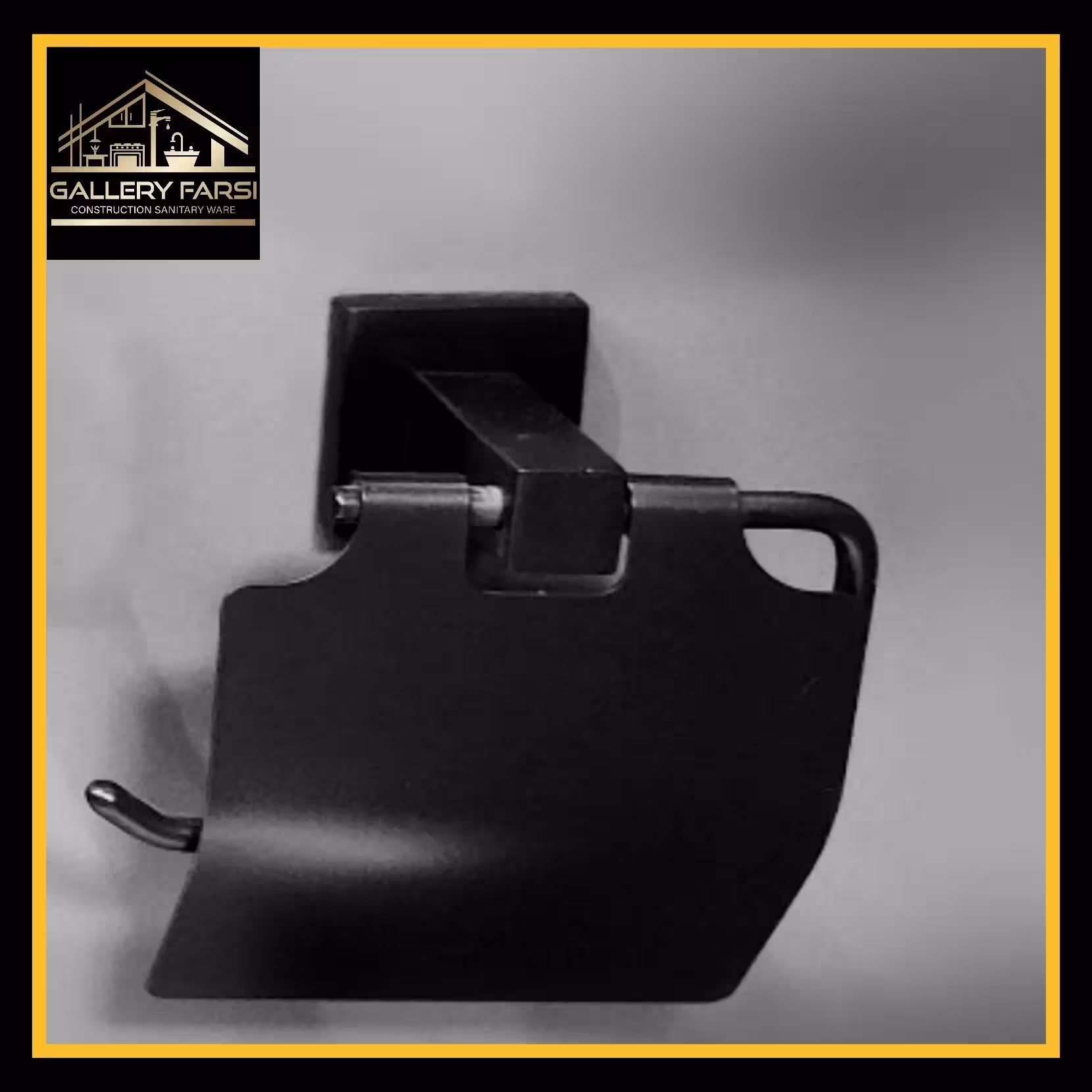 جا دستمال توالت کاوردارکد46 مشکی(استیل304)