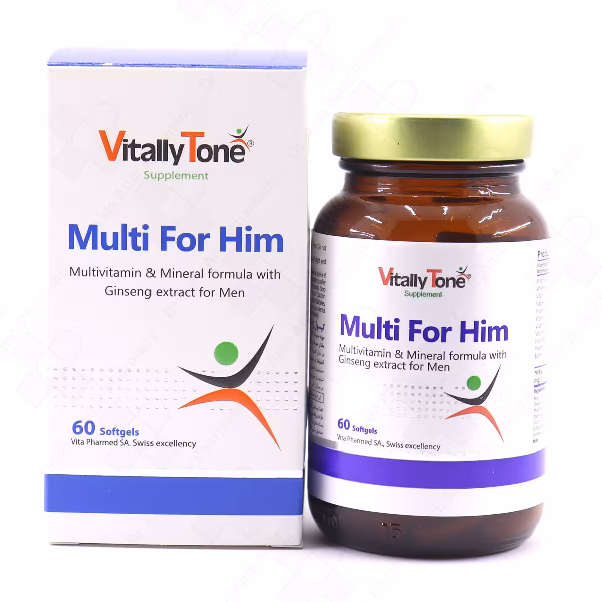 سافت ژل مولتی مولتی فور هیم ویتالی تون قوطی 60 عددی