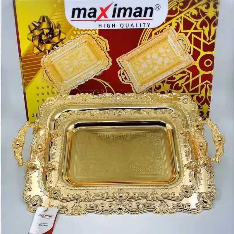 سینی دو تیکه پذیرایی رنگ ثابت