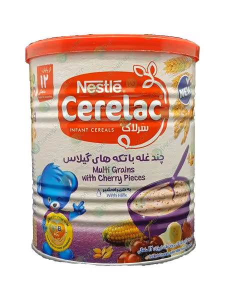 سرلاک چند غله با تکه های گیلاس  -Cerelac Multi Grains With Cherry Pieces