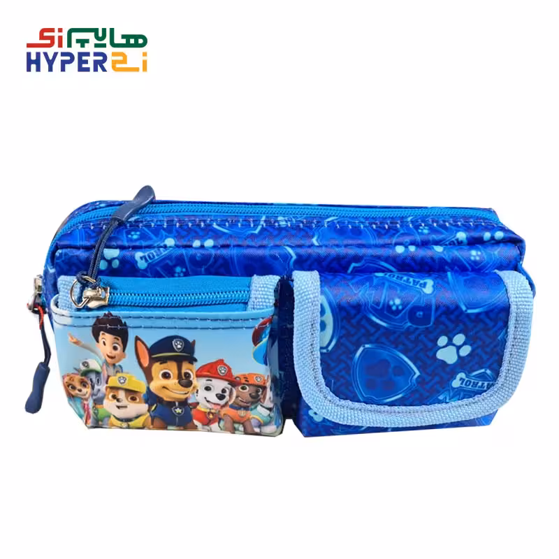 جامدادی دو زیپ و دو جیب طرح سگ های نگهبان 3066sevil