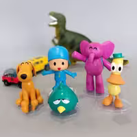 ست فیگورهای پوکویو و دوستان 7 عددی-Mini Pocoyo Action Figures Toys