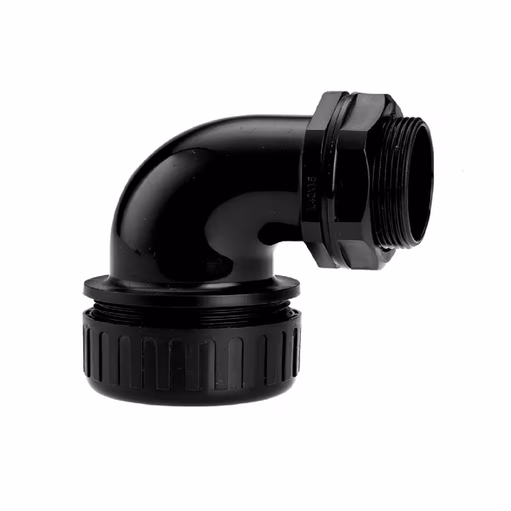 گلند زانویی 90 درجه پلی آمید NE90 رهورد خراسان سایز 16 رزوه M20