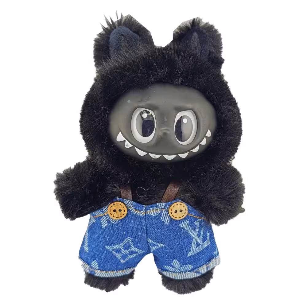 عروسک آویزی لبوبو بلک لباس جین