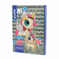 دفتر کلاسوری فانتزی 100 برگ شفیعی طرح یونیکورن 