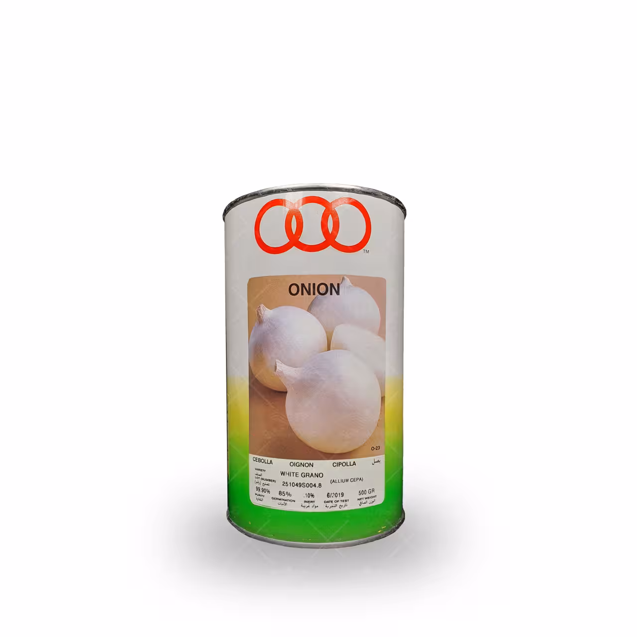پیاز سفید سه حلقه آمریکایی 500 گرمی