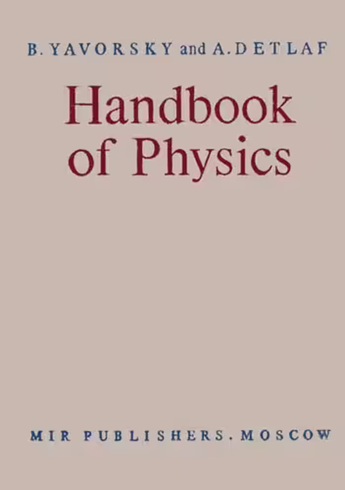 خرید و دانلود نسخه کامل کتاب Handbook of Physics