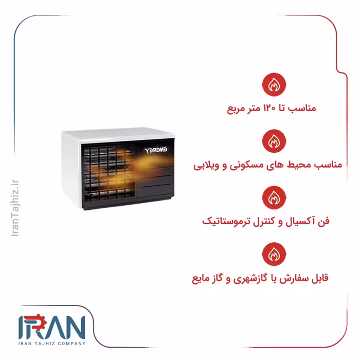 هیتر گازی فن دار انرژی مدل 618
