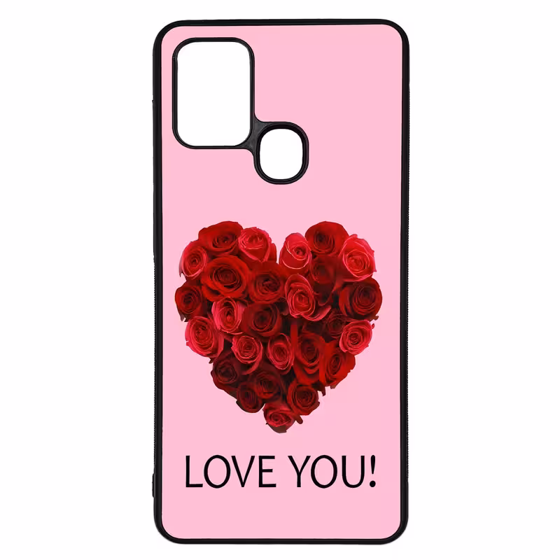 کاور طرح LOVE YOU کد G-031 مناسب برای گوشی موبایل سامسونگ Galaxy A21s | دیجی قاب دونی