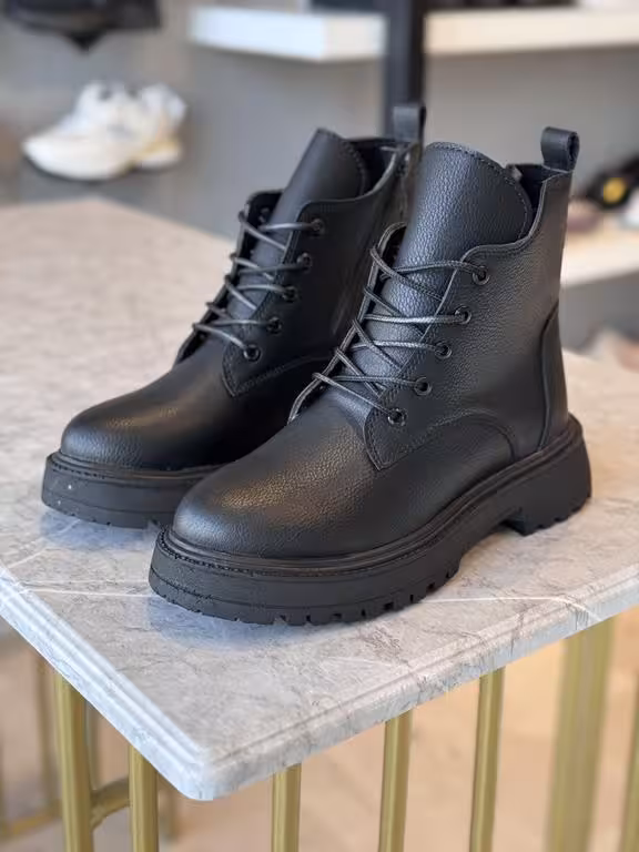 نیم بوت بندی ساده کد n5-101 سایز 38