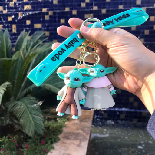 جاکلیدی مدل سیلیکونی طرح بیبی یودا