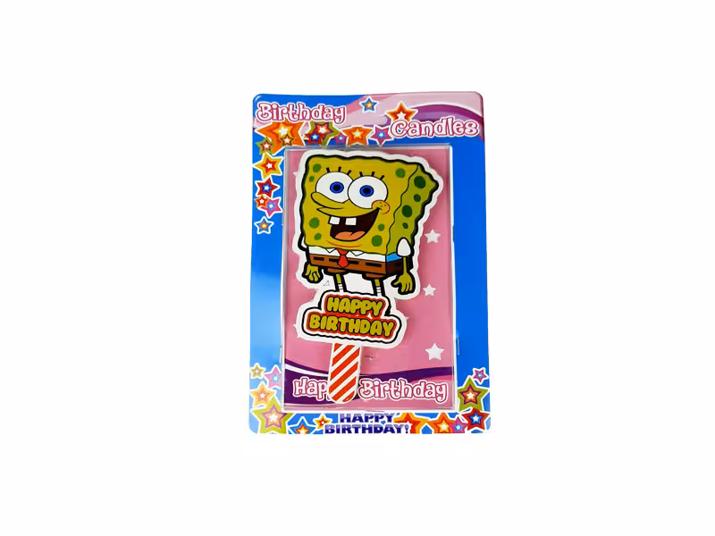 شمع تولد باب اسفنجی