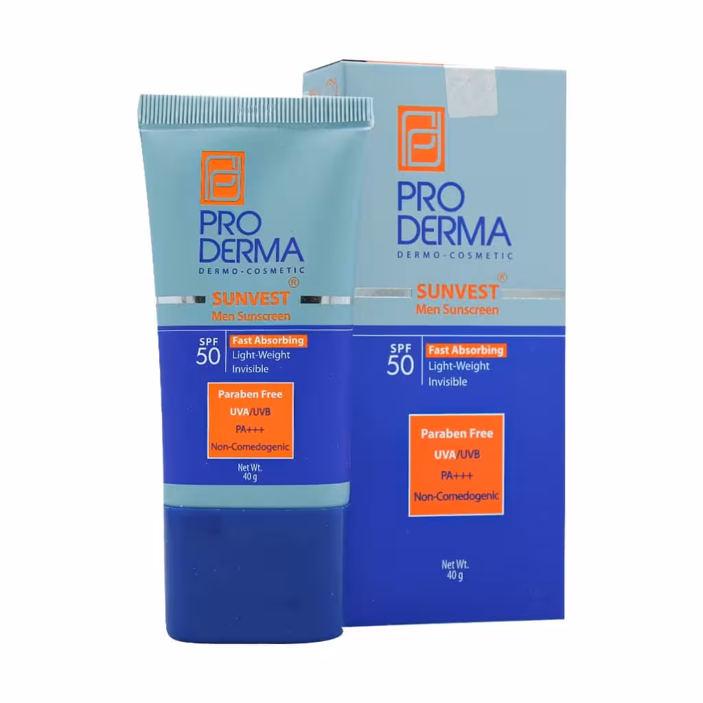 کرم ضد آفتاب SPF50 فاقد چربی آقایان پرودرما