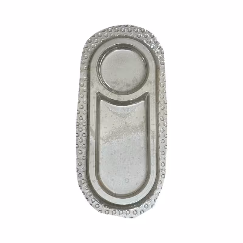 قالب طلقی زیر لیوانی بیضی لبه دار 25.5*10سانت