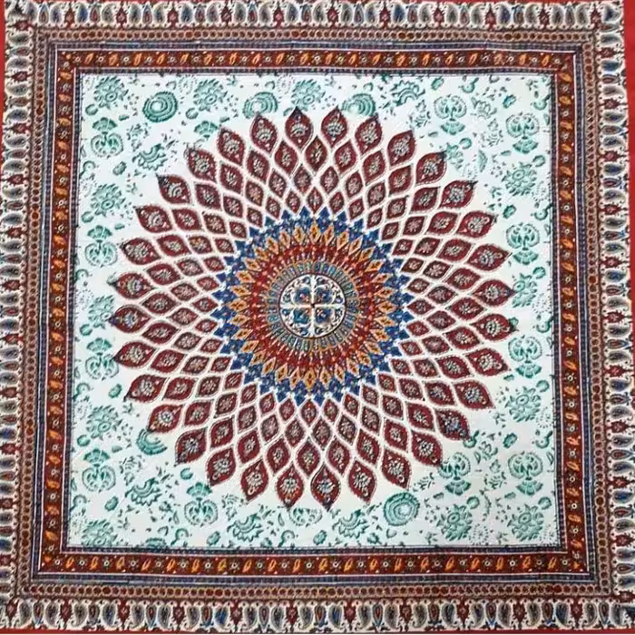 سفره ورومیزی قلمکاری صادراتی اعلا سایز 1در1متر