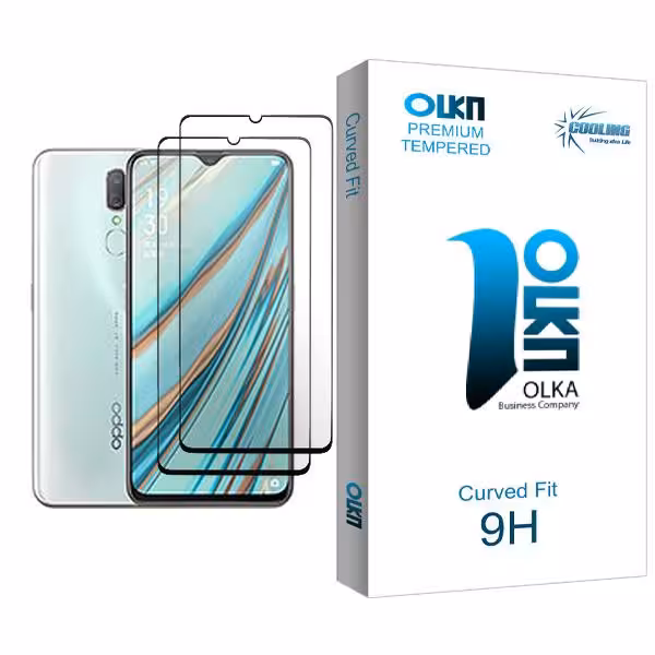 محافظ صفحه نمایش کولینگ مدل Olka Glass MIX002 مناسب برای گوشی موبایل اوپو A9x بسته دو عددی