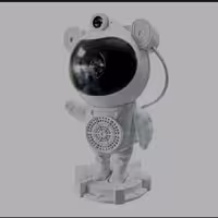 چراغ خواب پروژکتوری اسپیکر دار کهکشانی مدل فضانورد | amazonchi