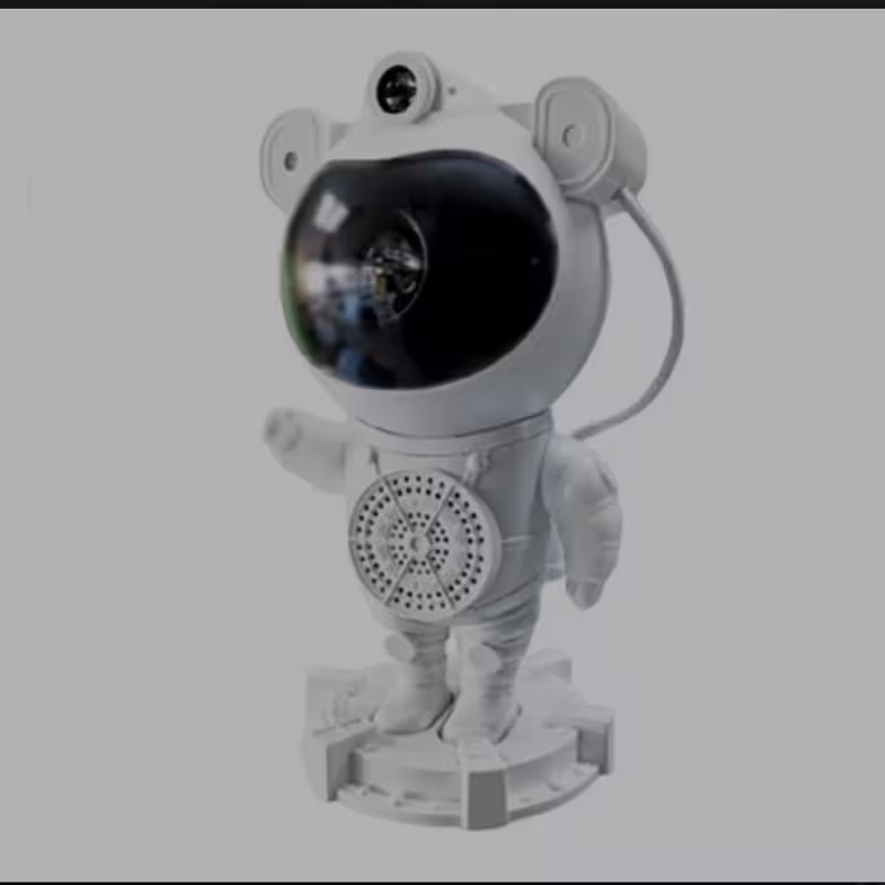 چراغ خواب پروژکتوری اسپیکر دار کهکشانی مدل فضانورد | amazonchi