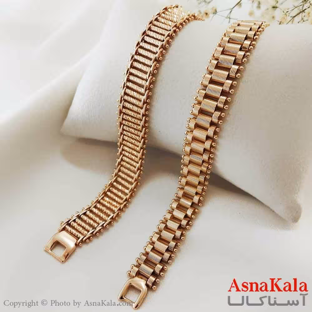 دستبند زنانه ترند برند ژوپینگ Xuping مدل رولکس طنابی کد DSB18687W