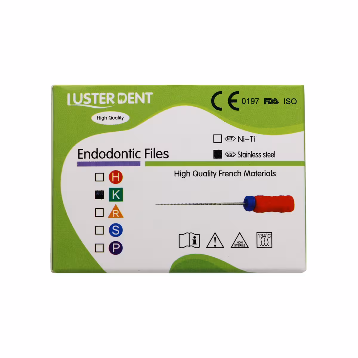 فایل دستی لاستردنت LusterDent K-File CRC