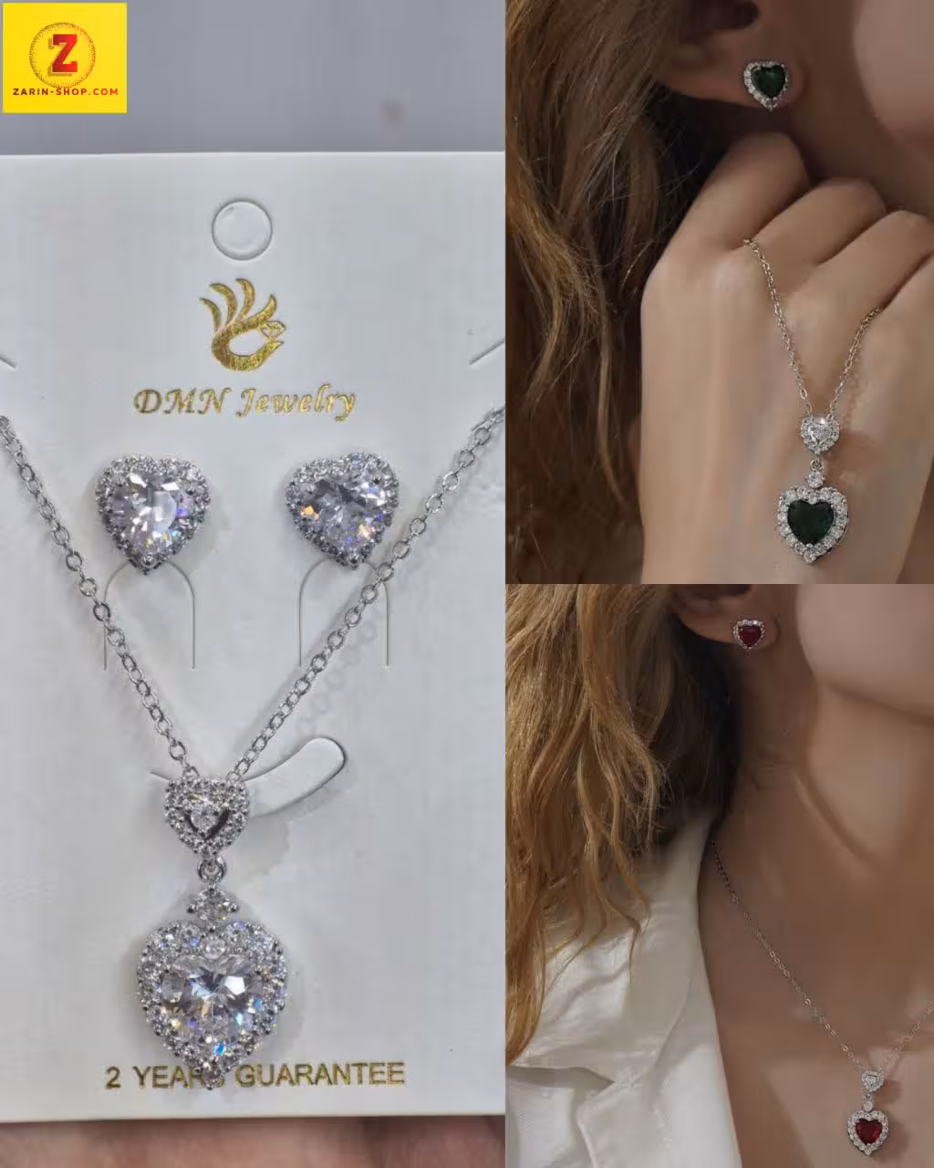 نیمست نگینی زنانه طرح جواهر