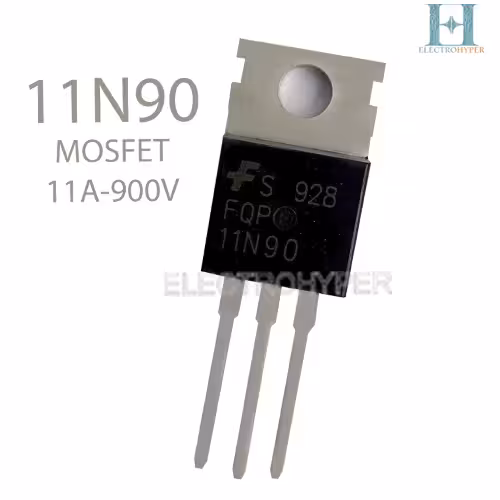 ترانزیستور ماسفت FQPF11N90 N-Channel 900 V 11 A TO-220F | خرید و قیمت