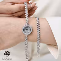 ست ساعت و دستبند نقره زنانه مدل SWB13